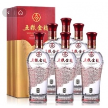 五粮金樽精品 52度五粮液股份有限公司出品 五粮金樽精品 52度浓香型白酒 500ml*6瓶 整箱装